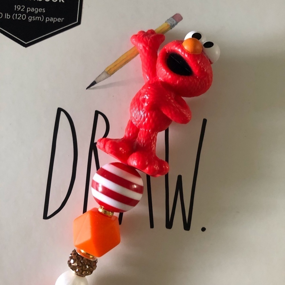 Sesame Street: Elmo handmade beaded pen